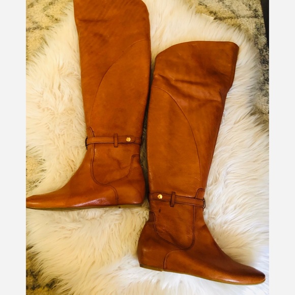 Via spiga leather over the knee flat riding boots - Picture 2 of 9